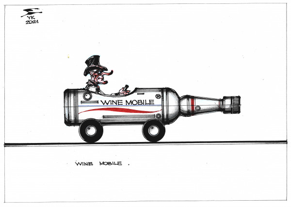 Карикатура: WINE - MOBILE ., Юрий Косарев