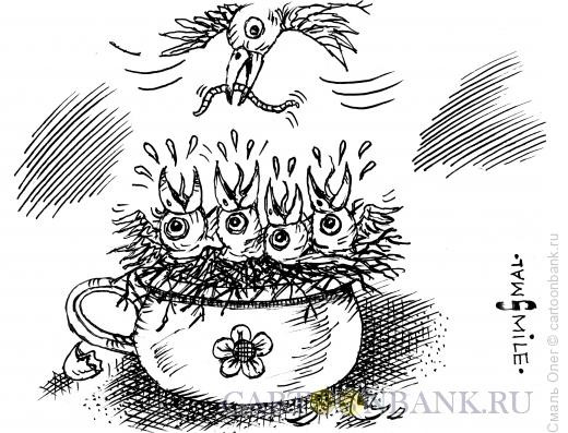 Карикатура: Родное гнездо, Смаль Олег
