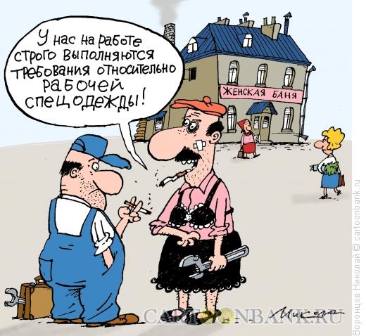 Карикатура: Спецодежда, Воронцов Николай