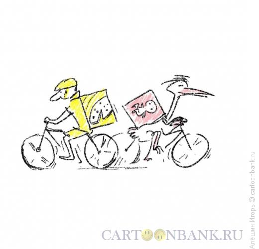 Карикатура: доставка, Алёшин Игорь