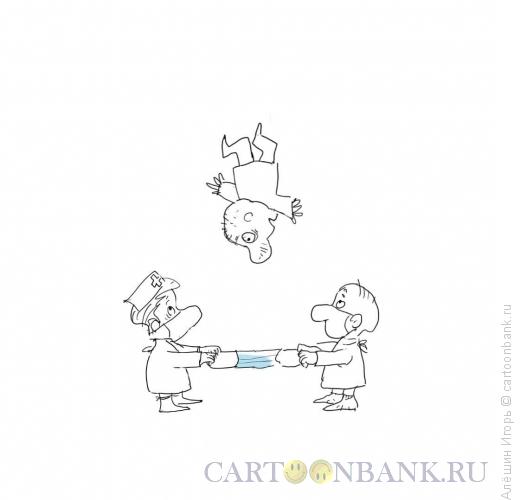 Карикатура: спасение человека, Алёшин Игорь