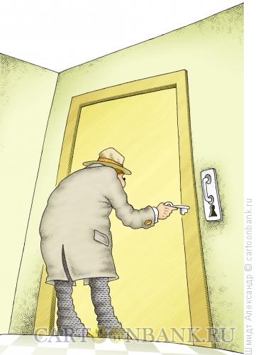 Карикатура: Дверь, Шмидт Александр