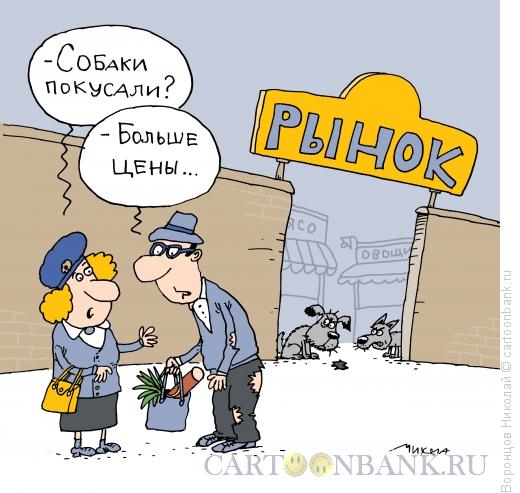 Карикатура: Рынок, Воронцов Николай