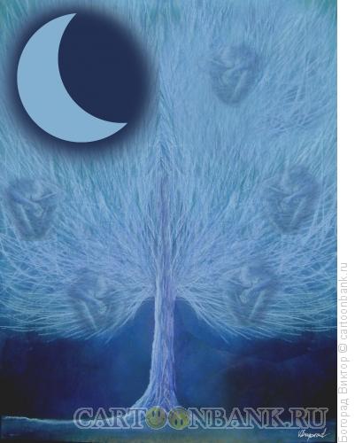 Карикатура: Дерево спящих, Богорад Виктор