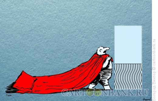 Карикатура: Утро человека с амбициями, Богорад Виктор