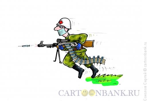 Карикатура: на войне с вирусом, Соколов Сергей