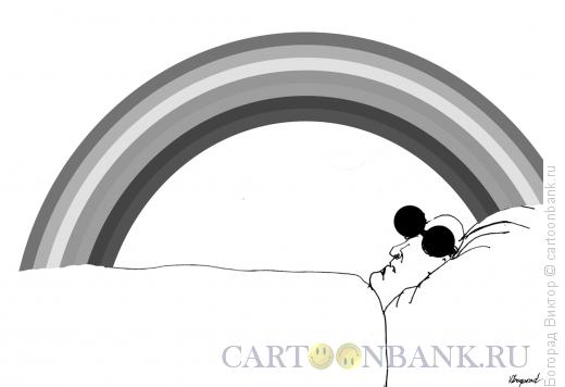 Карикатура: Цветной сон слепого, Богорад Виктор
