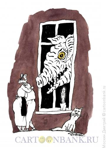 Карикатура: Ночной ужас, Москин Дмитрий