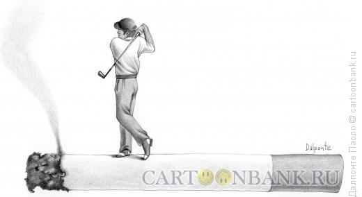 Карикатура: гольф и дым, Далпонте Паоло