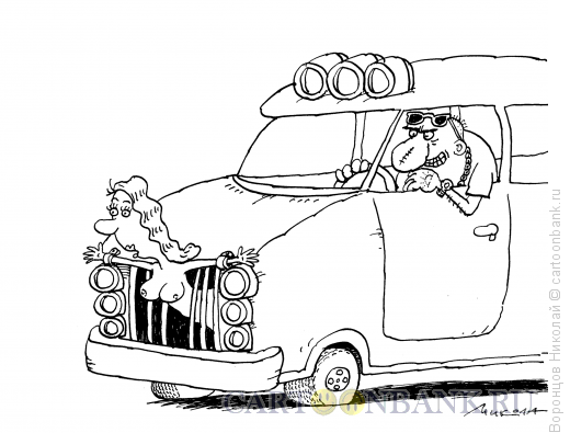 Карикатура: Водитель, Воронцов Николай