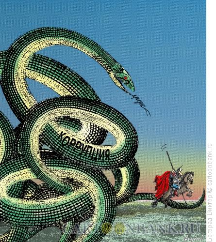 Карикатура: Победитель коррупции, Богорад Виктор