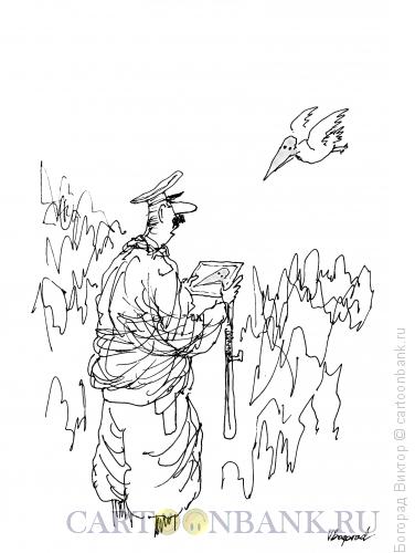 Карикатура: Поиск преступника, Богорад Виктор