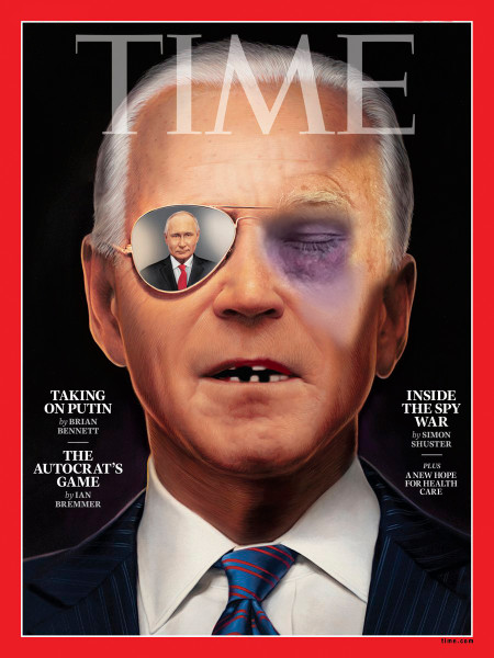 Мем: Обложка TIME Байден в очках