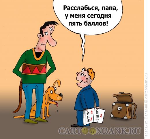 Карикатура: Сумма баллов, Тарасенко Валерий