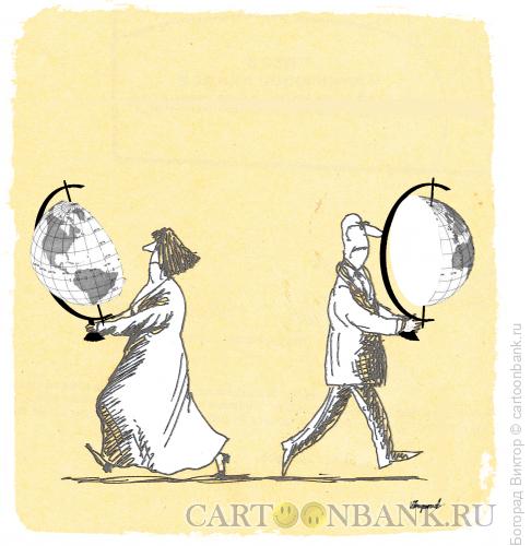 Карикатура: Развод и делёж, Богорад Виктор
