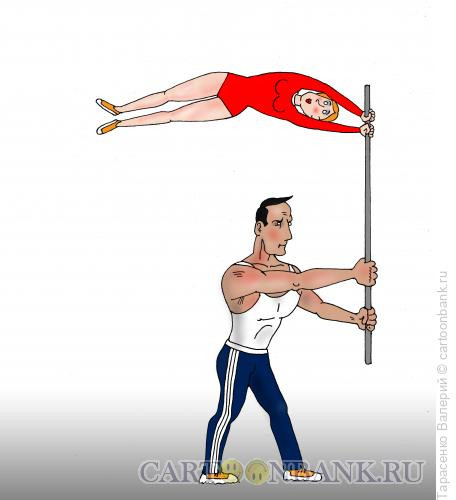 Карикатура: Спортсмен на празднике, Тарасенко Валерий