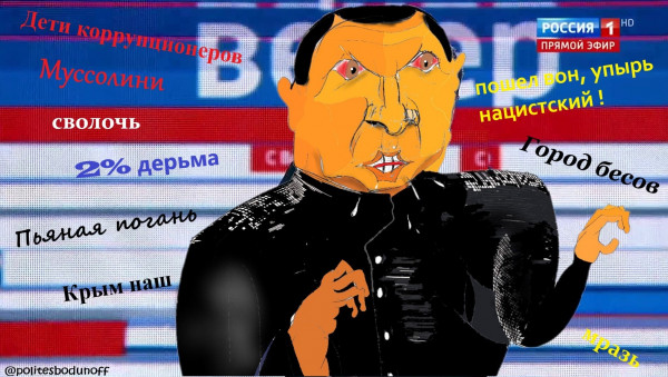 Карикатура: Всеединство Владимира Соловьёва, Ипполит Сбодунов