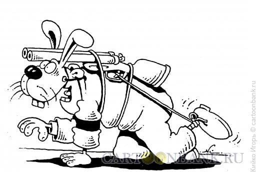 Карикатура: Маскировка охотника, Кийко Игорь