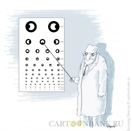 Карикатура: Проверка зрения, Богорад Виктор