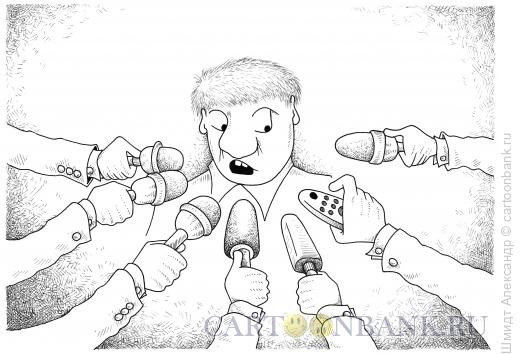 Карикатура: Цензура (ч/б), Шмидт Александр