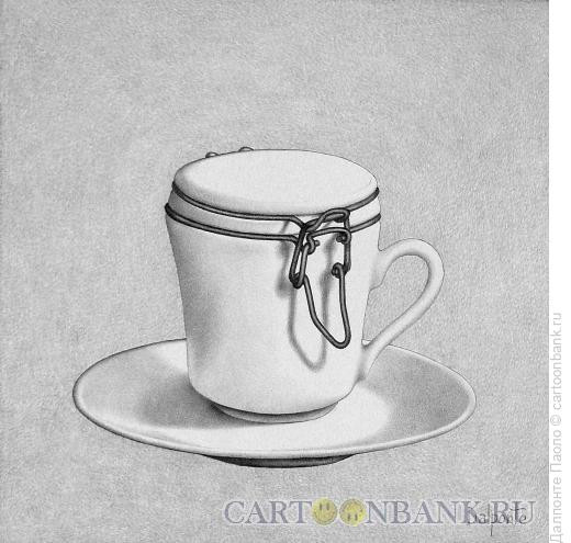 Карикатура: чашка с крышкой, Далпонте Паоло