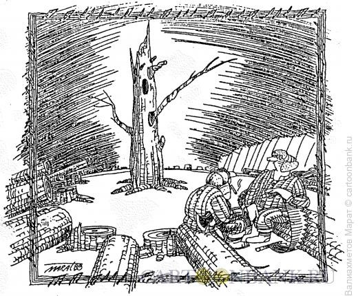 Карикатура: Лебединая песня, Валиахметов Марат