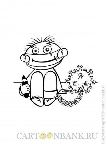 Карикатура: ребёнок, Соколов Сергей