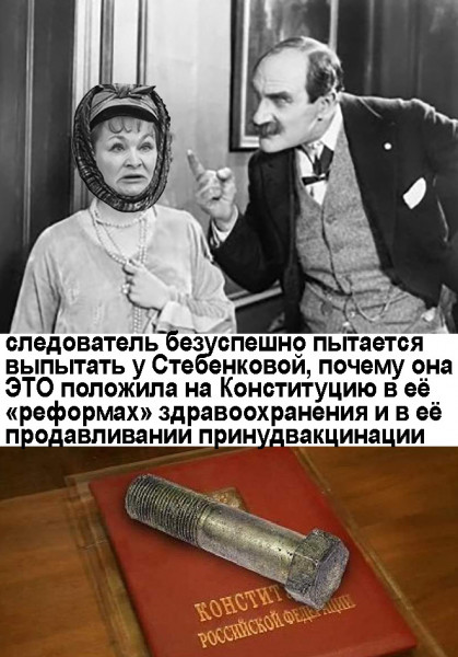 Мем: Стебенкову начали очень подробно распрашивать о её гадских реформах здравоохранения, кургинянец