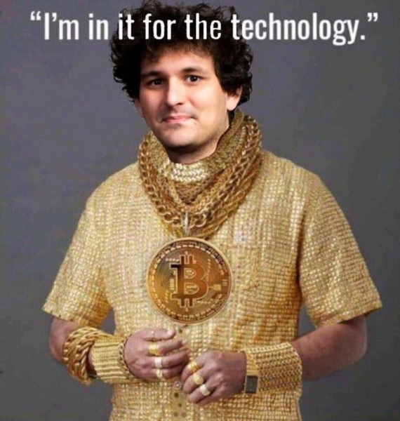 Мем: Кучерявый Сэм, виновник краха биржи FTX, bitconce