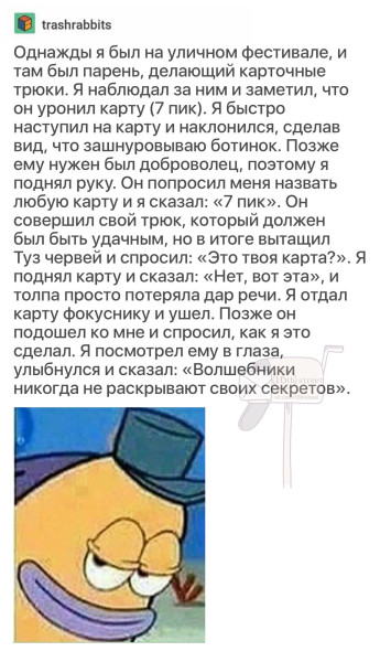 Мем: Волшебники никогда не раскрывают своих секретов., henh