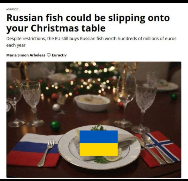 Мем: Русская рыба на европейском столе., Правдоруб Адекват