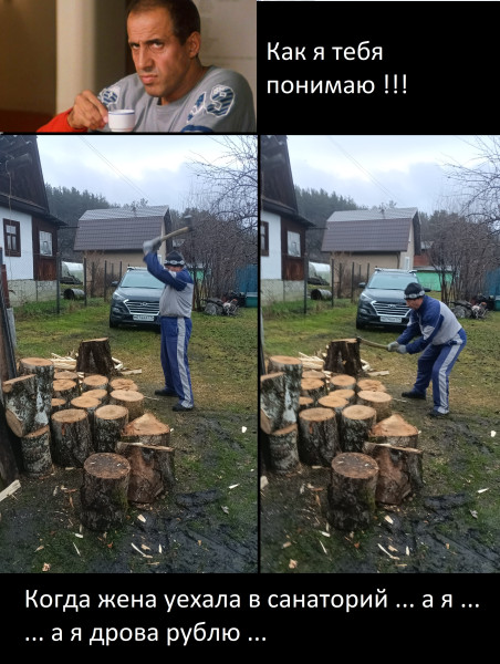 Мем: Рублю дрова, Igor_Old Мем: Рублю дрова, Igor_Old