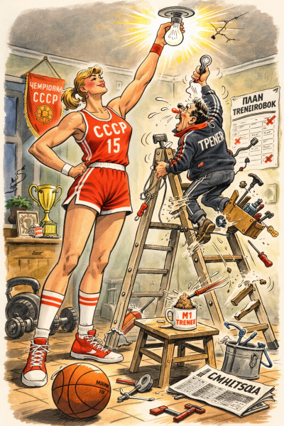 Мем: Как ИИ видит советский спорт, Robert