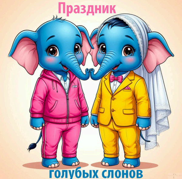 Мем: 11 марта Праздник голубых слонов