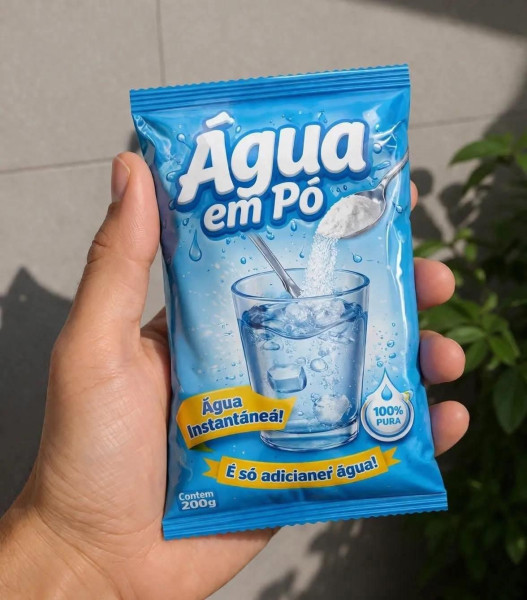 Мем: В Бразилии завирусилась вода в порошке – для приготовления достаточно просто добавить… воды., henh