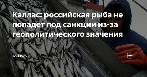 Мем: Российскую рыбу ЕС любит больше, чем хохлов, – Каллас., Юрий Небольсин Мем: Российскую рыбу ЕС любит больше, чем хохлов, – Каллас., Юрий Небольсин