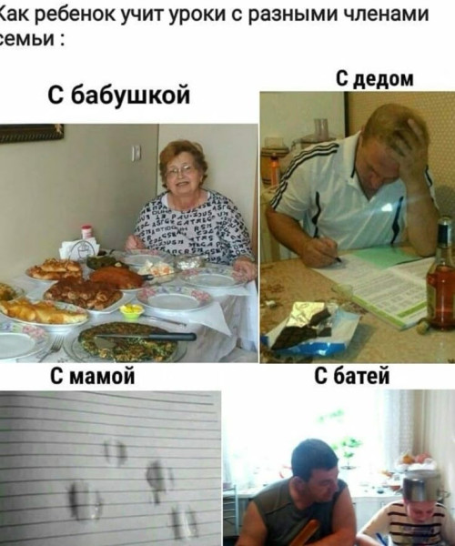 Мем: Учит уроки, RusLan2025