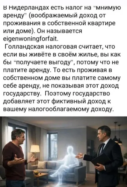 Мем: Налог на мнимую недвижимость в Нидерландах, Правдоруб Адекват