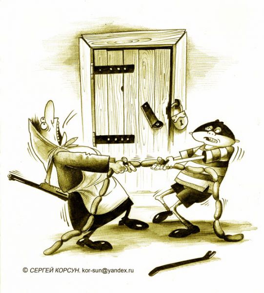 Карикатура: Детская преступность, Сергей Корсун