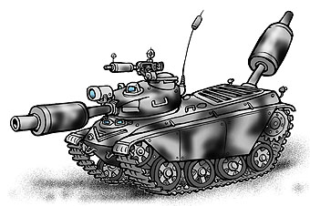 Карикатура: Самый тихий танк, Глеб Андросов