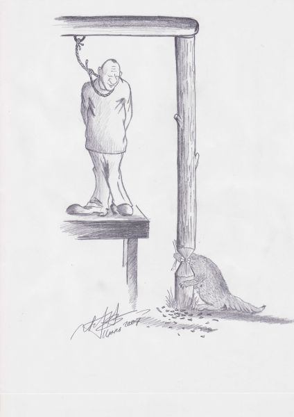 Карикатура: Висилица в Канаде, Игорь Иванченко