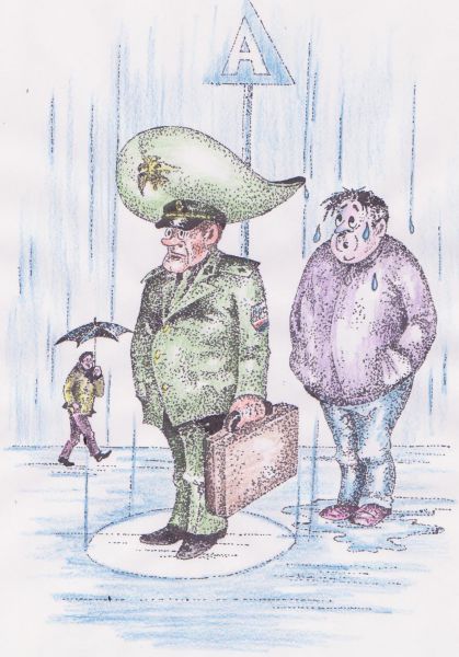Карикатура: Зонты, Владимир