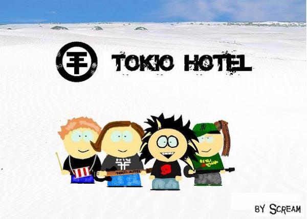 Карикатура: Tokio Hotel from South park, Scream