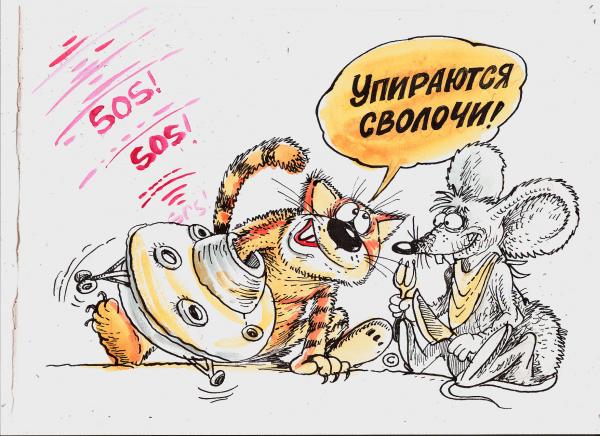 Карикатура: Контакты невысшего уровня, Бауржан Избасаров