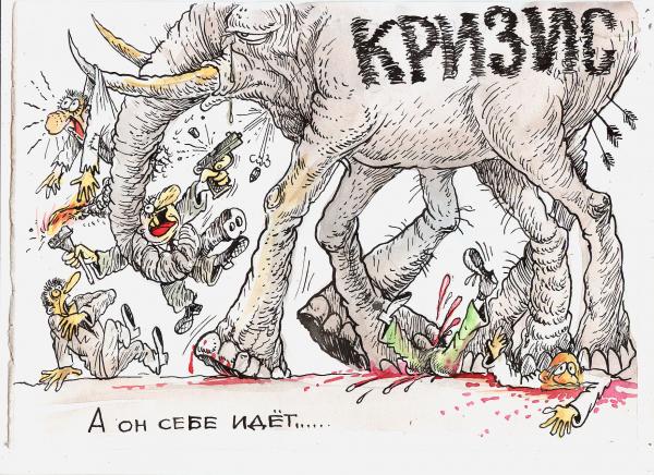 Карикатура: А он себе идет, Бауржан Избасаров