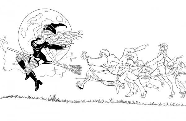 Карикатура: Охота на ведьму, Black Ace
