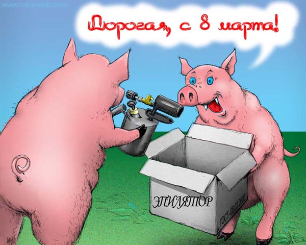 Карикатура: Подарок, С.Гамаюнов(Gamayun)