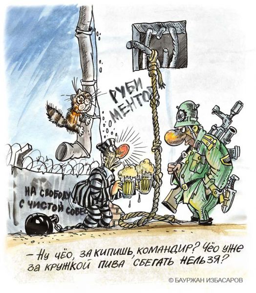 Карикатура: Кипишь однако, Бауржан Избасаров