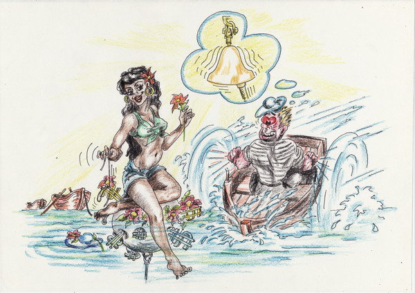 Карикатура: Бермуды, Владимир Уваров