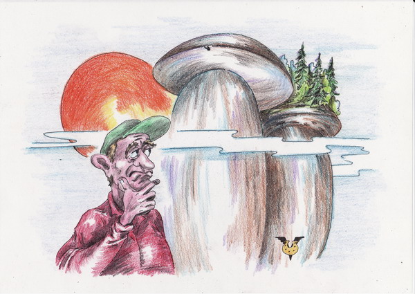 Карикатура: В лес за грибами, Владимир Уваров